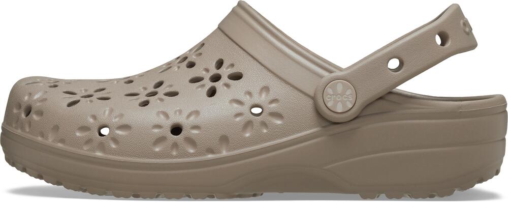 Classic Floral Cut clogs - Taupe